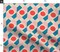 Geometric Abstract Bold Shapes Blue Red Pink Circle Square Custom Printed Fabric by Spoonflower Various Fabrics by the Yard or Fat Quarter